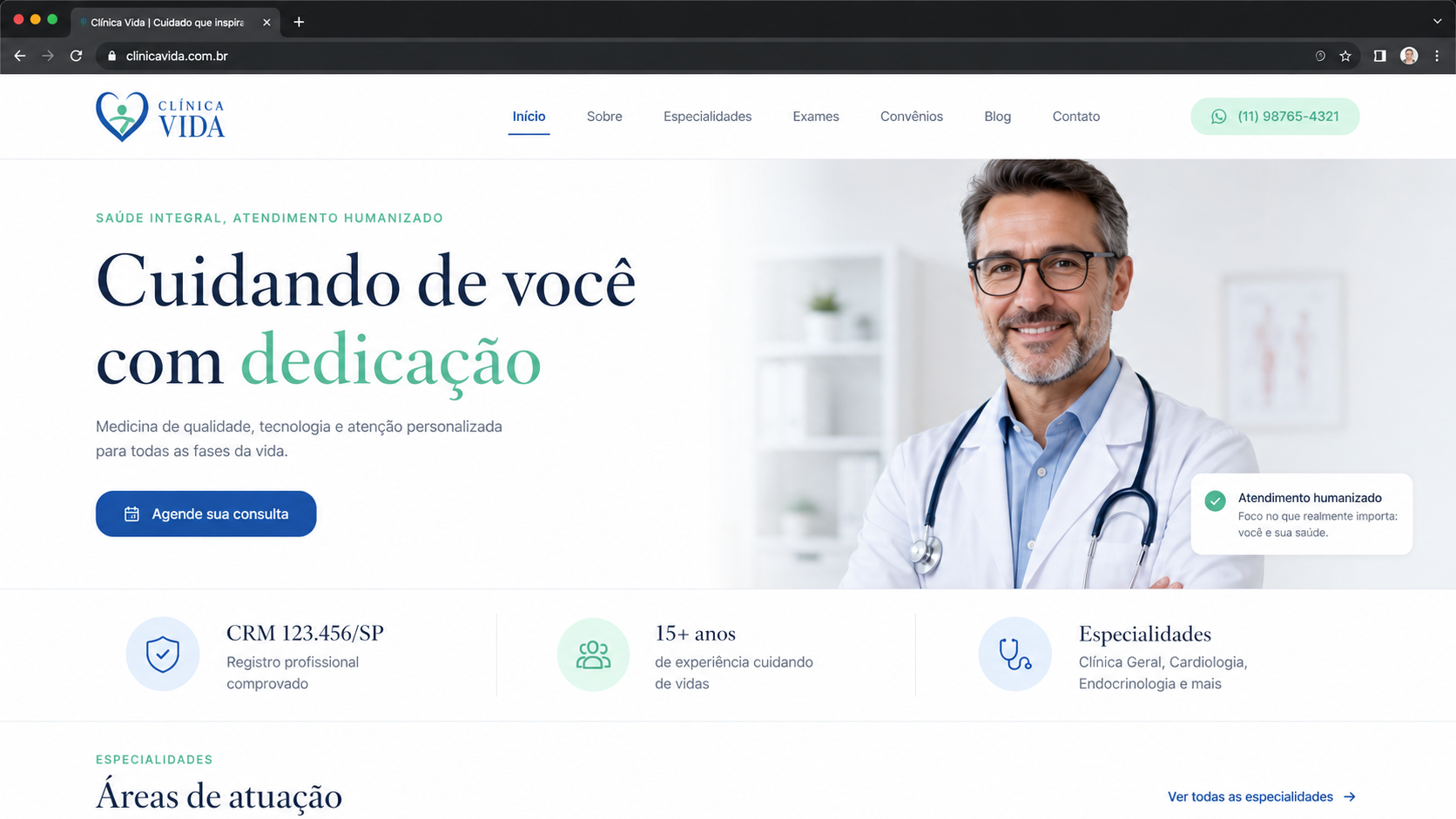 Preview de Clínica e saúde